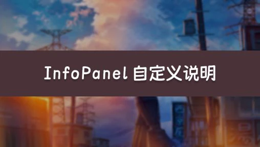InfoPanel 自定义说明